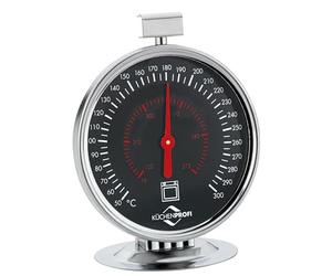 Küchenprofi Termómetro para horno, rango de medición 50 - 300 °C, acero inoxidable, diámetro 7,5 cm, termómetro para horno, analógico, para estar de pie y colgar, también adecuado como termómetro de
