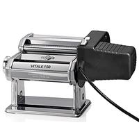 Küchenprofi VITALE 150 - Máquina eléctrica para pasta (motor, 3 rodillos/cabezales, cortador de pasta, 2 velocidades, acero inoxidable, placas para lasaña, tagliolini y más)