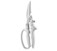 Küchenschere - Edelstahl 23,7 cm, Geflügelschere, Federbelastet | Rutschfeste, Robuste Schere, Fleischneidewerkzeug Für, Fisch, Geflügel, Nüsse, Kochen, Haushalt, Restaurant, Grillen