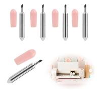 KUEEA 5 cuchillas de corte de precisión para plóter Cricut Joy, cuchillas de acero de tungsteno de alta calidad con ángulo de corte de 45 grados, tapa rosa