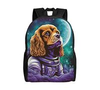 KUEhhhr Basset Hound - Mochila impermeable, antirrobo, duradera, ligera, para laptop, para mujeres y hombres, mochila de viaje para gimnasio, Cavalier King Charles Spaniel Cocker Starry Sky, One Size