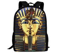 KUEhhhr Bigfoot Believe with UFO and Aliens Art Mochila, ligera, escuela, universidad, casual, estudiantes, viajes, laptop, mochila de día, 17 pulgadas, Rey Faraón Tutankamón Egipto Egipto, One Size