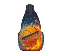 KUEhhhr Bolsa cruzada para mujeres y hombres, mochila de viaje, senderismo, bandolera, bolsa de pecho, casual, bolsa deportiva, Pelota de baloncesto Cool Sport, One Size, Mochilas daypack