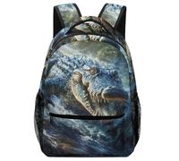KUEhhhr Historia de la mochila escolar de Castillo medieval, amplio bolsillo principal + 2 bolsillos laterales de malla, Estilo 14., One Size, Mochilas daypack