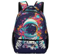 KUEhhhr Mochila multifuncional de astronauta creativa Space Explorer Spacesuits - Capacidad para libros, iPad, lonchera, Estilo:, One Size, Mochilas daypack