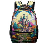 KUEhhhr Mochila multiusos Crepúsculo Sunset over The Harbour - Escuela/campamento de día/bolsa de viaje para niños, Estilo 14., One Size, Mochilas daypack