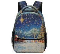 KUEhhhr Study Ready Animal Mochila Forest Spirit God Art - Organizador de cuadernos + trabillas para lápices, Estilo-7, One Size, Mochilas daypack