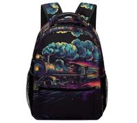 KUEhhhr Study Ready Animal Mochila Forest Spirit God Art - Organizador de cuadernos + trabillas para lápices, Estilo-8, One Size, Mochilas daypack
