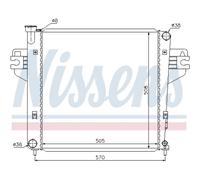 Kühler Motorkühler Autokühler NISSENS Para Jeep Cherokee KJ