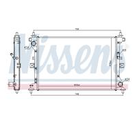 Kühler Motorkühler Autokühler NISSENS Para Suzuki Vitara LY SX4 S-Cross JY