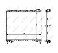 Kühler Motorkühlung NRF Para Land Rover Range LG L405 LW