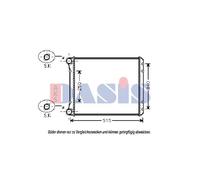 Kühler Wasserkühler Motorkühler Compatible Para Audi A2 8Z0 1.4 1.6 FSI 1.2 TDI