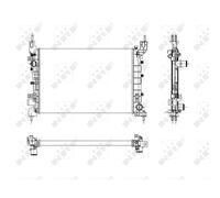 Kühler Wasserkühler Motorkühler Compatible Para Fiat Linea 323 110 1.4