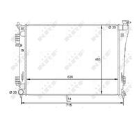 Kühler Wasserkühler Motorkühler Compatible Para Hyundai I40 CW VF 1.6 GDi 2.0