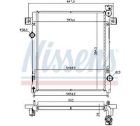 Kühler Wasserkühler Motorkühler Compatible Para Jeep Cherokee KK 3.7 V6 4x4