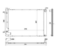 Kühler Wasserkühler Motorkühler Compatible Para Lexus RX MHU3 GSU3 MCU3 300