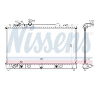 Radiador de agua Aletas refrigeración soldadas 68508 NISSENS para MAZDA 6 Sedán