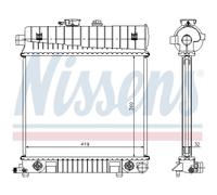 Kühler Wasserkühler Motorkühler Compatible Para Mercedes C-Class W202