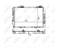 Kühler Wasserkühler Motorkühler Compatible Para Mercedes C-Class W202