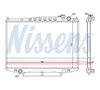 Kühler Wasserkühler Motorkühler Compatible Para Nissan Pick-Up D22 2.5 TD 4WD