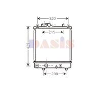 Kühler Wasserkühler Motorkühler Compatible Para Opel Agila (A)