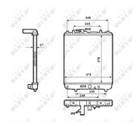 Kühler Wasserkühler Motorkühler Compatible Para Opel Agila (A)