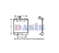 Kühler Wasserkühler Motorkühler Compatible Para Opel Agila (A)