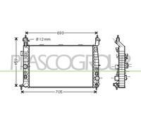 Kühler Wasserkühler Motorkühler Compatible Para Opel Meriva
