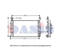 Kühler Wasserkühler Motorkühler Compatible Para Opel Meriva