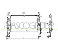 Kühler Wasserkühler Motorkühler Compatible Para Opel Meriva