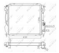 Kühler Wasserkühler Motorkühler Compatible Para Renault Clio I B/C57 5/357 1.8
