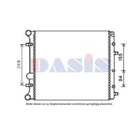 Kühler Wasserkühler Motorkühler Compatible Para VW Fox 5Z1 5Z3 1.4