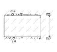 Refrigerador De Motor NRF Para Mitsubishi Colt V CJ_ CP_ Lancer VI CJ-CP_
