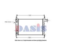 Kühler Wasserkühler Motorkühler Para Opel Kadett E CC 33 34 43 44 43B 39 49 35