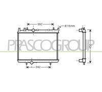 Kühler Wasserkühler Motorkühler Para Peugeot 206 CC 2D 1.6 HDI 110 2A/C 2E/K