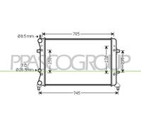 Kühler Wasserkühler Motorkühler Para VW Jetta IV Beetle 162 163 AV3 AV2 5C1
