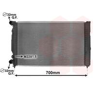 Kühler Wasserkühler Motorkühler Para VW Passat Variant Audi A6 3B6 3B5 3B3 3B2