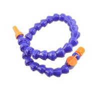 Kühlmittelleitung 1/2 3/8 1/4 ''rosca macho 300~700 mm manguera de tubo de aceite de agua flexible de plástico con boquilla for fresado CNC(Valve-G3l8-Flat,1PCS_LENGTH 500MM)