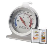Kühlschrank Thermometer Analog - Edelstahl Temperaturanzeige | Kühlschrank Temperaturmesser | Präzises Kühlgerät Für Lebensmittel Lagerung Küche Restaurant Wohnmobil Vorratsraum -20°C Bis 20°C