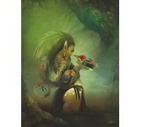 Kuekumkan Notebook - Wide Ruled Composition Notebook, 8.5" x 11", 120 pages, full-color cover art painted by illustrator Jason Behnke.