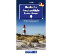 Kümmerly+Frey Regional-Strassenkarte 1 Deutsche Nordseeküste 1:275.000: Mit Bremen und Hamburg. Inkl. Ortsverzeichnis und Reiseinformationen