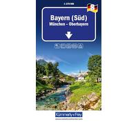 Kümmerly+Frey Regional-Strassenkarte 8 Bayern Süd 1:275.000: Mit München und Oberbayern. Inkl. Ortsverzeichnis und Reiseinformationen. Matt laminiert