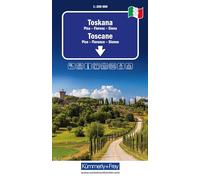 Kümmerly+Frey Regional-Strassenkarte 8 Toskana 1:200.000: Mit Pisa, Florenz und Siena. Inkl. Stadtpläne, Ortsverzeichnis und Reiseinformationen