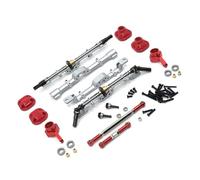 KUENCE Conjunto diferencial de eje delantero y trasero mejorado de metal para piezas de coche RC MN 1/12 D90 D91 D96 MN98 99S (plateado)