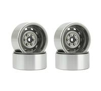 KUENCE Deep Dish - Llanta de metal Beadlock de 1.9 pulgadas para 1/10 RC Crawler Axial SCX10 II III 90046 AXI03007 Traxxas TRX4 RC4WD D90 (gris)