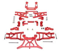 KUENCE Kit de piezas de actualización de metal, brazo de suspensión, bloque de dirección para 1/10 Traxxas Slash 2WD VXL RC accesorios de repuesto de coche (putrefacción)