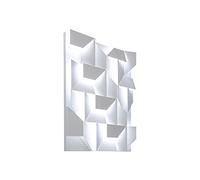 KUENCE Lámpara de pared LED blanca de rompecabezas minimalista, lámpara de pared de fondo de sombra de pared, accesorio de pared, lámpara de lectura de cabecera, luz decorativa de dormitorio de esc