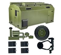 KUENCE Para LDRC LD-P06 LD P06 Unimog WPL B36 Kit de maletero trasero RC Truck Car Upgrades Parts Accesorios