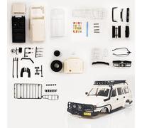 KUENCE Para WPL C14 C24 C24-1 C54 Land Cruiser LC80 Cuerpo Shell 190mm Distancia entre ejes 1/16 RC Car Upgrade Accesorios (CB05-1)