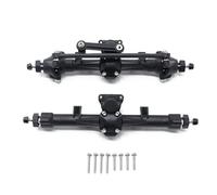 KUENCE SCX24 - Juego de ejes delanteros y traseros de plástico para Axial SCX24 1/24 RC Crawler Car Upgrades Parts Accesorios de repuesto